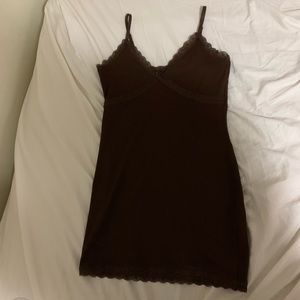 Brown Lace Dress